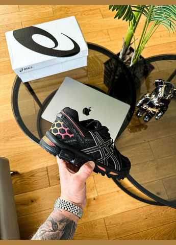 Чорні Осінні кросівки чоловічі і жіночі asics gel-kahana 8 gore-tex black rose gold | асікс гель-кахана 8 чорні No Brand