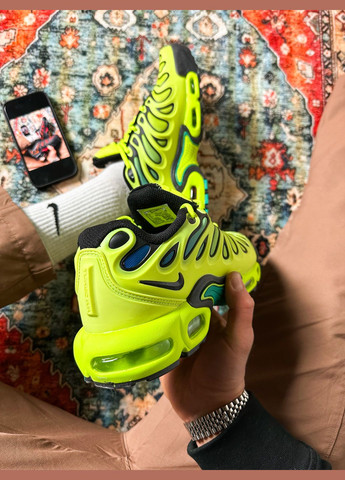 Желтые всесезонные кроссовки мужские nike air max tn plus lemon twist yellow | найк аир макс тн плюс жёлтые No Brand