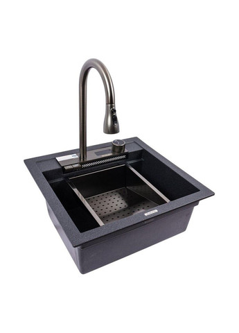 Гранитная мойка 5149 VIVA (карбон) Valeso (342069427)