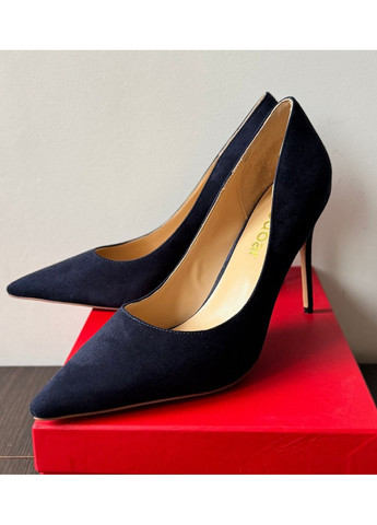 No Brand Жіночі туфлі замшеві вечірні, колір синій 10 см туфлі-човники синій з штучна замша, — літо (351394563)