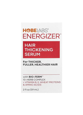 Сироватка для росту волосся, Hair Thickening Serum - 59 ml Hobe Labs (366031466)