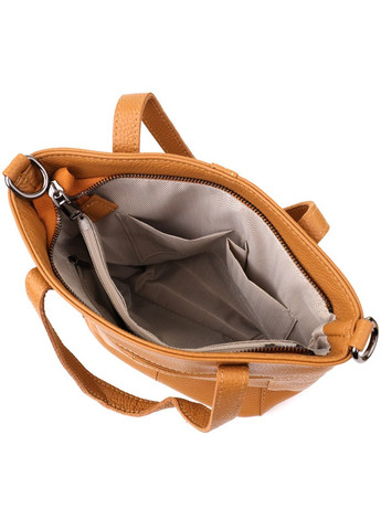 Жіноча сумка з натуральної шкіри 22994 Рудий Vintage (359401611)