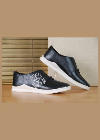 No Brand Чорно-білі шкіряні жіночі кеди, чорні шкіряні кросівки кеди, Туреччина Україна, купити недорого розмір чорний з, — (366704595)