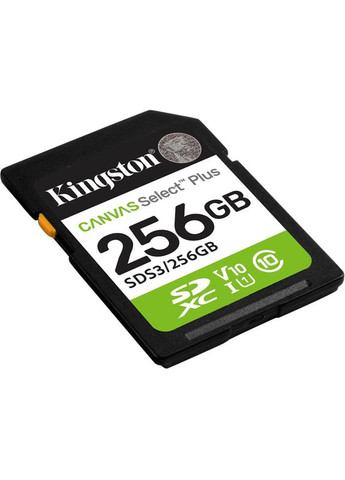 Карта памяти SDXC 256GB UHS-I Class 10 Canvas Select Plus (SDS3/256GB) Kingston (370848717)
