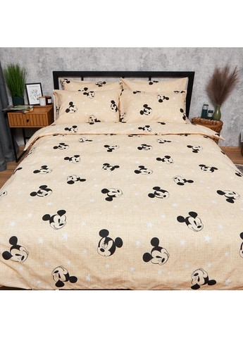 Комплект постільної білизни Бязь Gold Люкс «» Двоспальний 175х210 наволочки 2х70х70 (MS-820006482) Moon&Star Mickey Mouse (356112636)