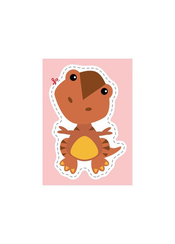 Вирізалки для найменших. Кумедні динозаврики КЕНГУРУ 1376002 від 3 років Ranok Creative (308997268)