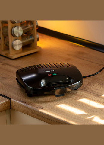 Електрогриль з антипригарним покриттям, термостатом і захистом від перегріву 750 Вт SK-116 Sokany (365266434)