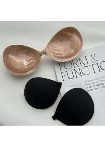 Бежевый невидимка бюстгальтер-невидимка fly bra с пуш ап эффектом No Brand без косточек