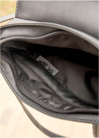 Жіноча сумка кросбоді через плече з екошкіри Чорна з квітковим принтом (938024720) Sambag (360965572)