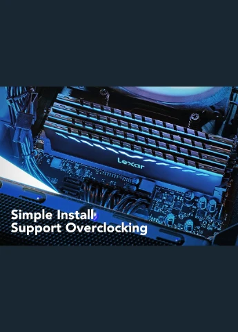 Оперативна пам'ять THOR DDR4 16 ГБ (8 ГБ x 2) 3200 МГц, XMP 2.0, CL16-18-18-38, 1.35V Lexar (296790804)