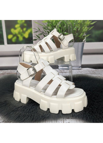 Белые босоножки женские Fashion с ремешком