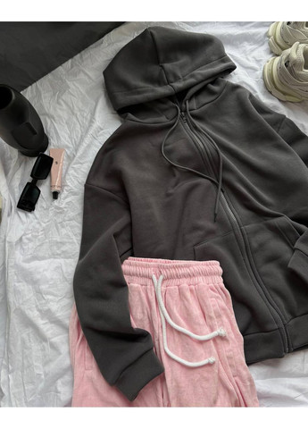 Худі жіноче тепле карма з принтом No Brand (366037554)