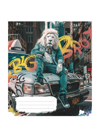 Тетрадь 36 л. линия "Школьник" / Big Bro Star (342417681)