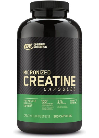 Микронизированный креатин в капсулах 2,5 гр 300 капсул Optimum Nutrition (307838869)