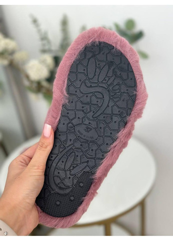 Жіночі пухнасті тапочки рожеві / Жіночі теплі капці із штучного хутра рожевого кольору / Жіночі м’які домашні тапки рожеві No Brand (367102226)