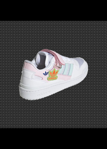 Кроссовки женские, бело-розовые, Originals forum low w adidas белые всесезоны (318519663)