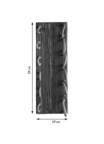Настінна винна полиця з дерева Нагато 6 савоярді (ПНК-602315) No Brand (327423302)
