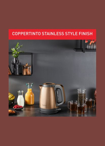 Електрочайник Coppertinto 1.7л, Strix, нержавіюча сталь, Tefal (314749118)