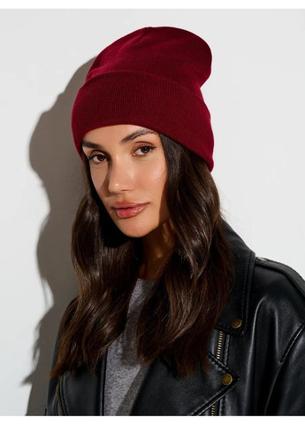 Молодіжна двошарова шапка біні лонг No Brand Шапка біні лонг лопата (362411540)