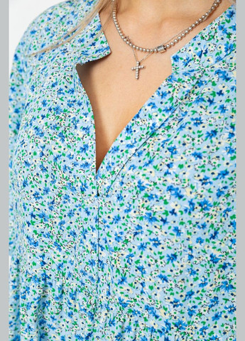 Голубое сукня с цветочным принтом Ager