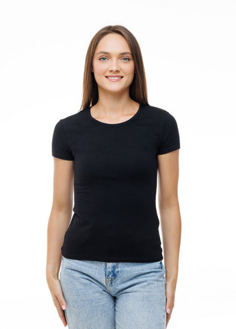 Жіноча футболка з бамбуку з коротким рукавом XS чорний (5123533290911) Наталюкс 51-2353 - (353501752)
