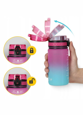 Бутылка для воды спортивная 500 мл 4FJ0628 Pink/Sky Blue 4FIZJO (294727885)