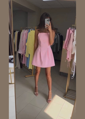 Рожева повсякденний сукня жіноча Гермес однотонна