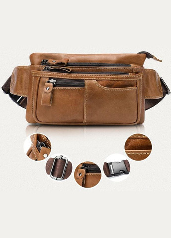 Сумка на пояс 14658 Рыжая Vintage (298920933)