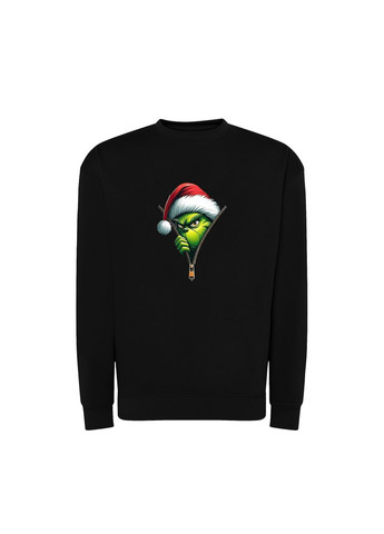 Чорний новорічний світшот з принтом "ховаюсь від санти". the grinch (10411442842) ТiШОТКА (368570958)