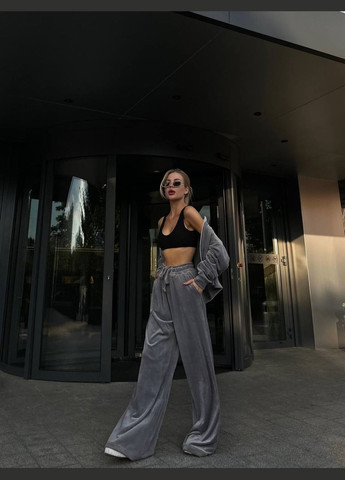 Жіночий спортивний костюм велюр для прогулянок та активного відпочинку комфортний New Trend (304647087)