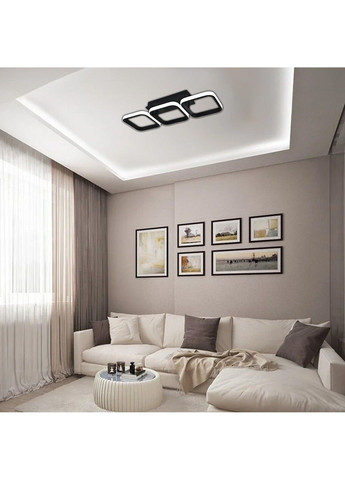 Смарт люстра управляемая светодиодная CUBES 40 Вт 520x170x85 мм Черная ESLLSE (315631572)