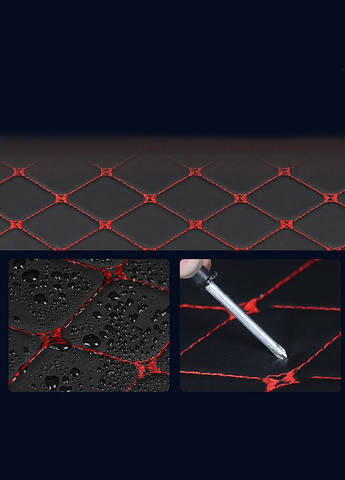 Автомобильный органайзер XY0-52 Black-Red 40*31*29 см компактный на липучках с ручкой 9шт Lesko (352012744)