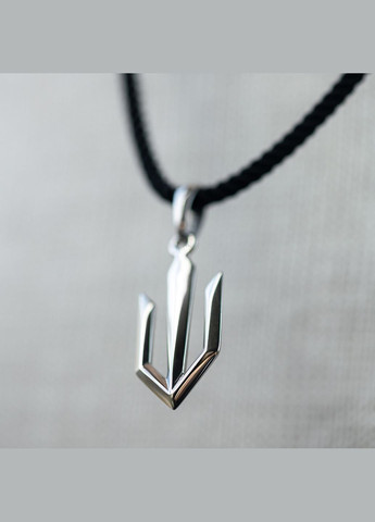 Серебряная подвеска Герб Украины - Тризуб 7350 Oniks (264392923)