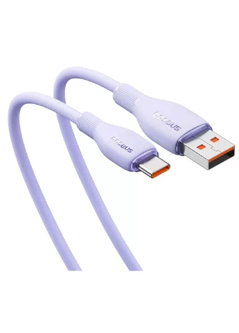 Кабель Pudding Series Fast Charging Cable USB to Type-C 100W 1.2m P10355703511-00 Purple Baseus (347585841)