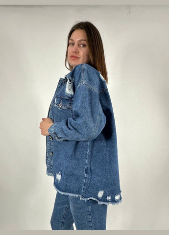 Синяя куртка джинсова Smagli