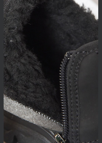 Черные зимние ботинки мужские зимние на меху черного цвета Let's Shop