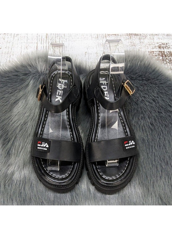 Черные босоножки женские FDEK с ремешком