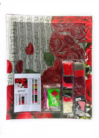 Набір алмазної мозаїки 40х50 Трояндова мелодія SP037 ColorArt (299772377)