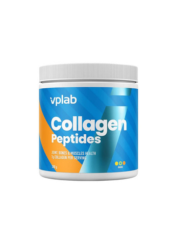 Препарат для суглобів та зв'язок Collagen Peptides, 300 грам Апельсин VPLab Nutrition (293420805)