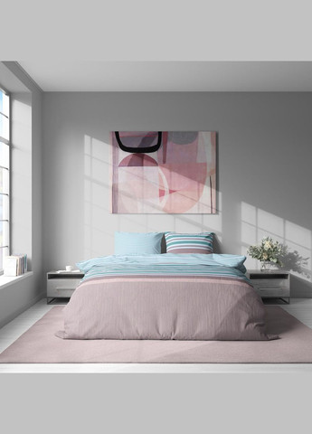 Постільна білизна " ", Поплін, Рожево-блакитний, Напівторопальний,L-2041 Lelit (308071786)