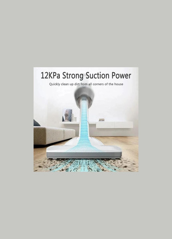 Ручний бездротовий пилосос 2в1 Home Cleaner 3 для дому з підсвічуванням, 170W, Білий (GK489) Grikey (303727191)