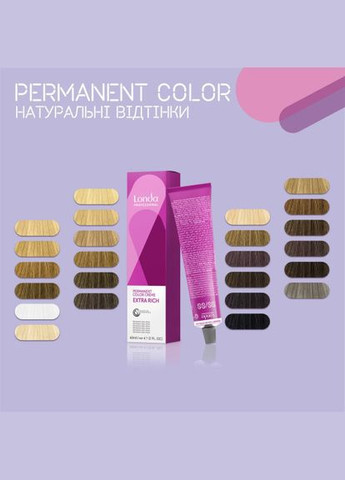 Стійка кремфарба для волосся Professional Permanent Color 3/0 темно-коричневий натуральний, 60 мл Londa Professional (292736285)