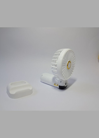 Портативный аккумуляторный вентилятор с подставкой для телефона и дисплеем JX-995 белый No Brand (336213100)