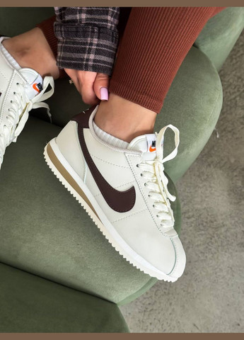 Кросівки жіночі Nike Cortez Beige Brown | Найк Кортез бежеві No Brand бежеві демісезони (347223366)