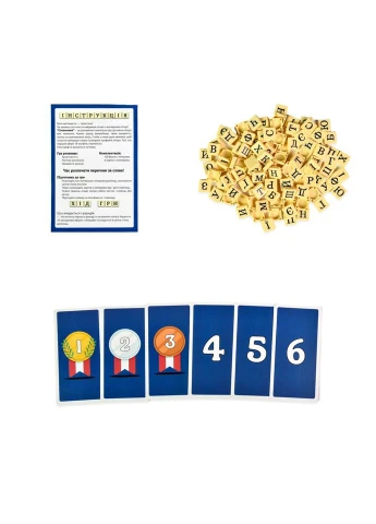 Настольная игра "Словонка" 30824, 100 плиток с буквами Strateg (366023590)