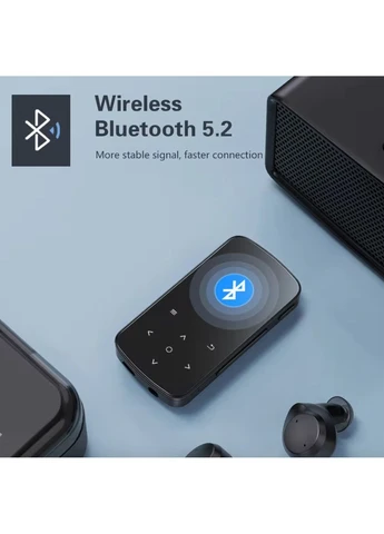 MP3 плеер BJ-M9 Bluetooth 5.2 Hi-Fi 32Gb с сенсорным экраном, клипсой, FM радио и диктофоном TWS (316509823)