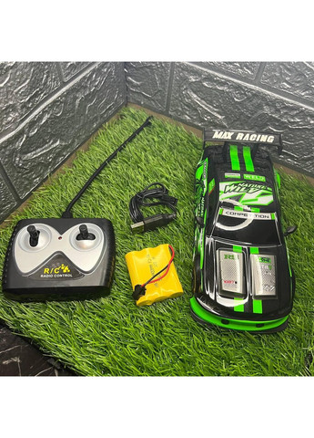 Машинка для перегонів на радіокеруванні | 1:24 Акумуляторний | Зелена No Brand (366873760)