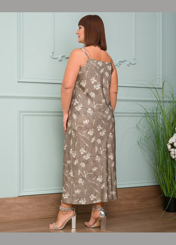 Оливковое (хаки) платья 14493-18 Alenka Plus