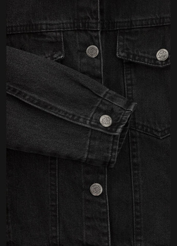 Чорна літня куртка джинсова для дівчинки 54 146 см shop (2000990928566) DMB