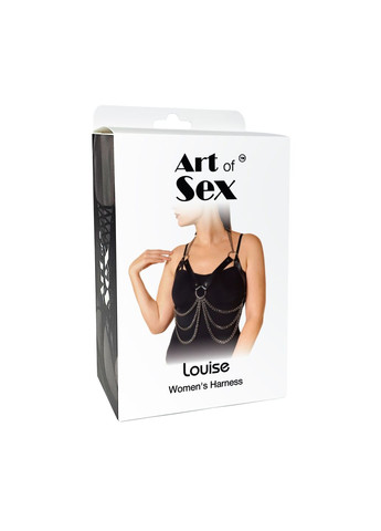 Женская портупея Louise черная XS-2XL, экокожа Art of Sex (331149252)